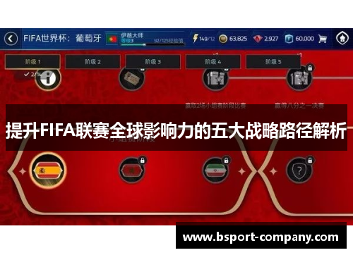 提升FIFA联赛全球影响力的五大战略路径解析